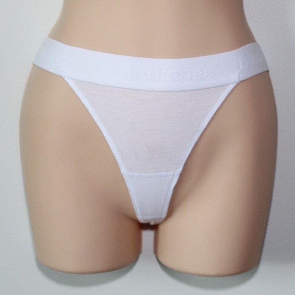 ✨2/$20 NWT Birdiebee Bee Strong Thong Panties White Underwear XS Small H13363